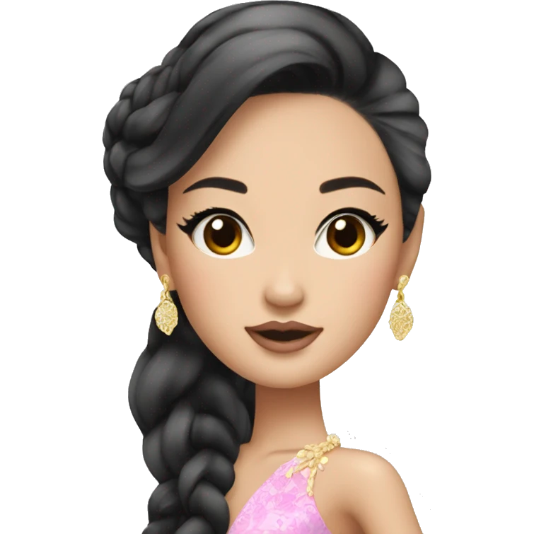 glamorous asian barbie  emoji