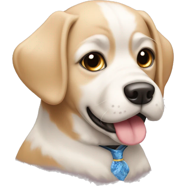 Cachorro de terno elegante  emoji