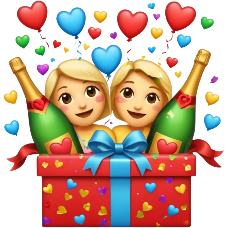 Generate an emojis of all the fun and love in one frame emoji