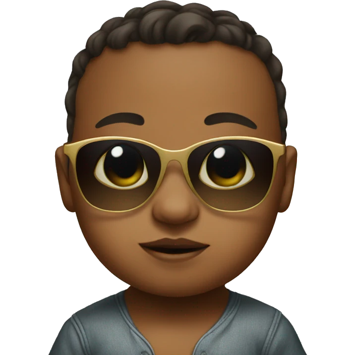 Baby with sunglasses emoji