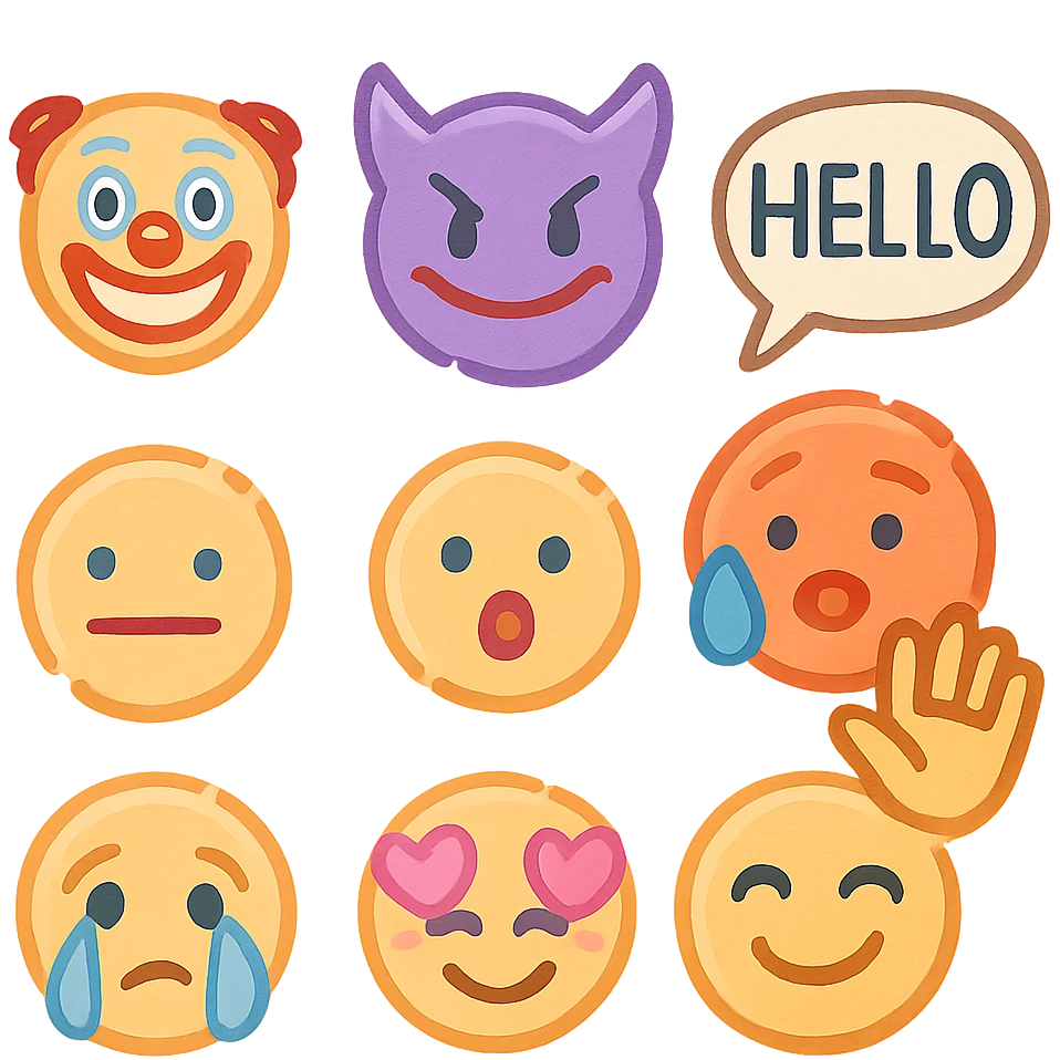 Me saying hello  emoji