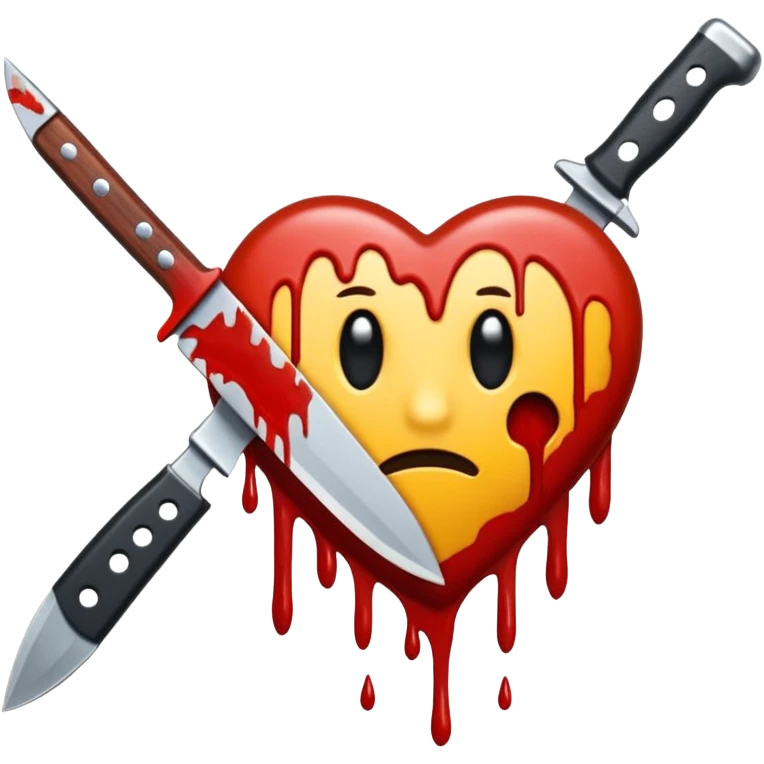 Emotionen mit Messer emoji