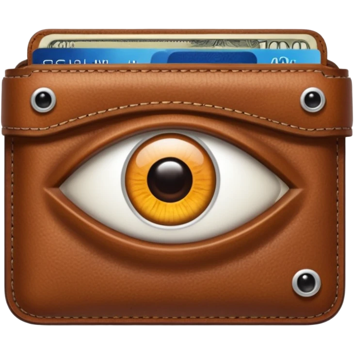 Eye in a wallet emoji
