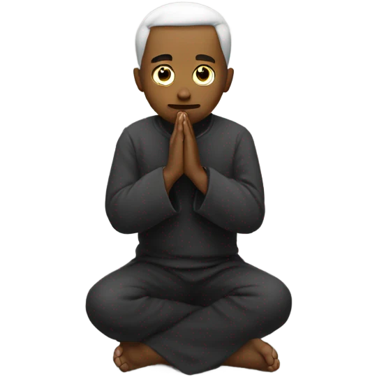praying on badluck emoji