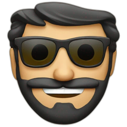 turco,gafas y barba emoji