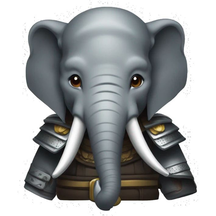 Éléphant samouraï  emoji