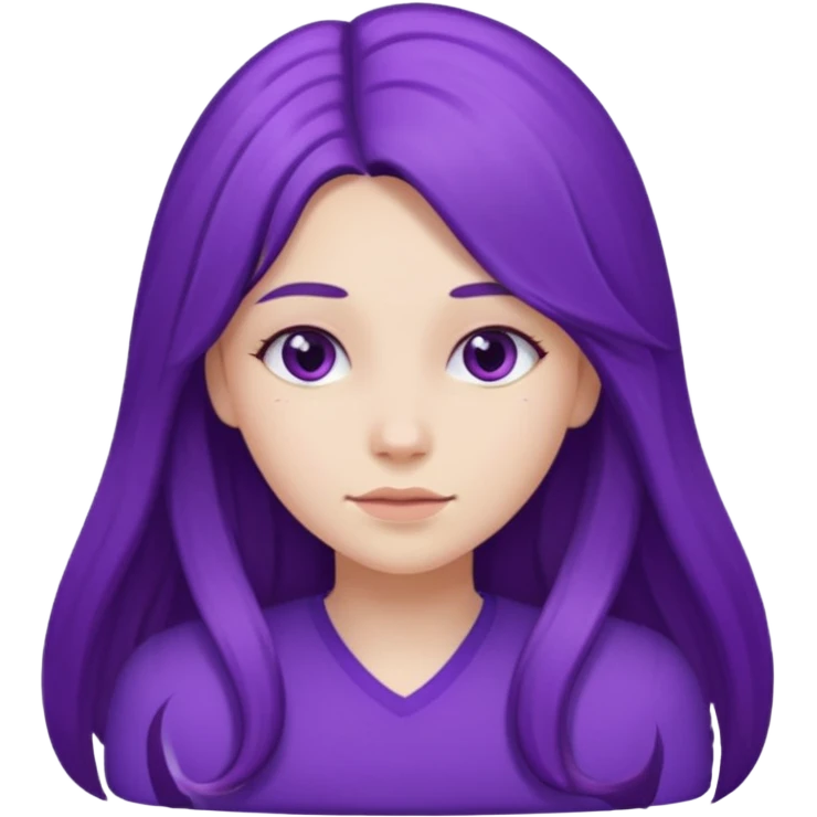 Purple girl emoji