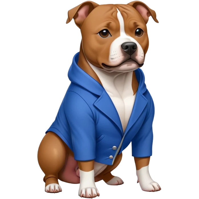Staffordshire Bull Terrier blue color emoji