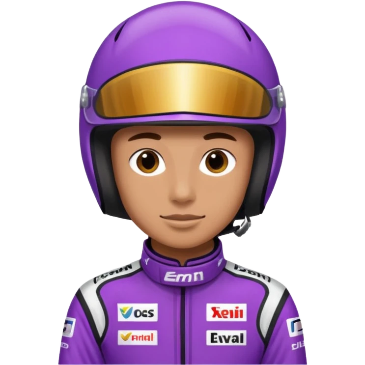 Race Driver purple cloth emoji
