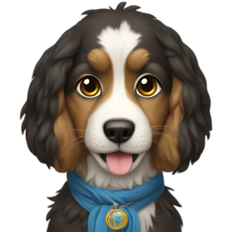 Un chien sourian emoji
