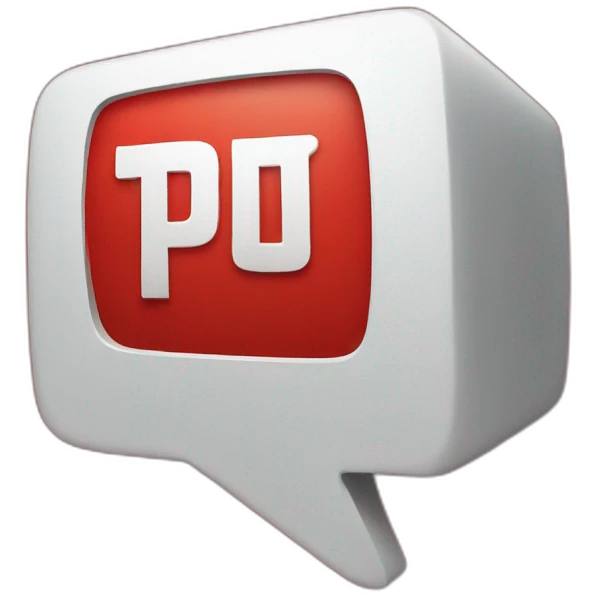 red youtube play button emoji