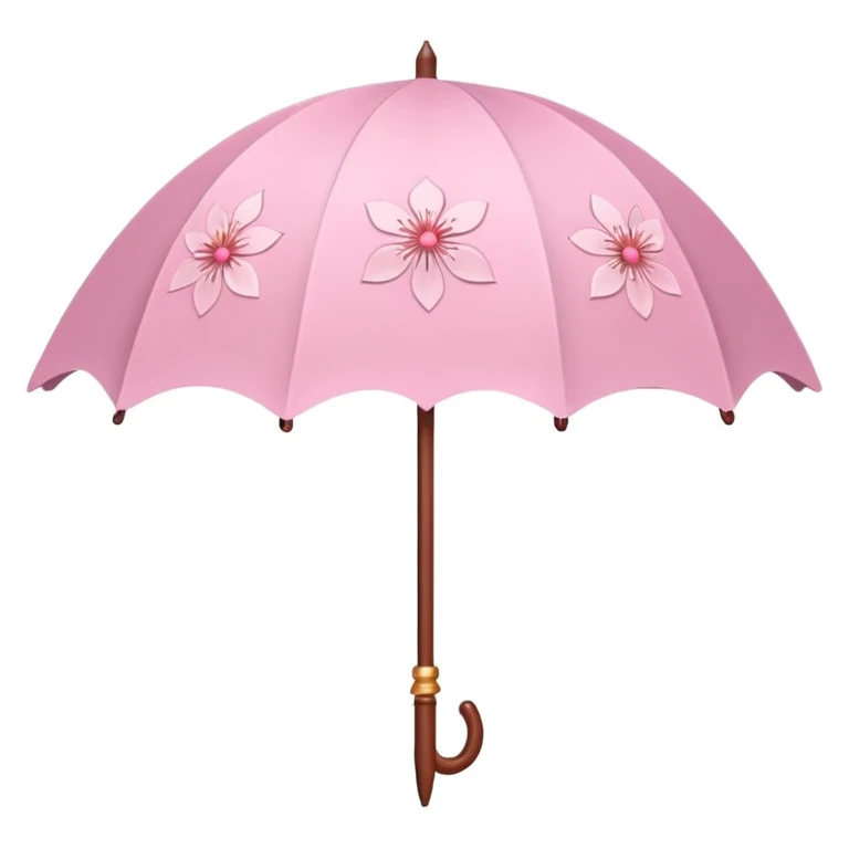 sakura heart with a parasol emoji