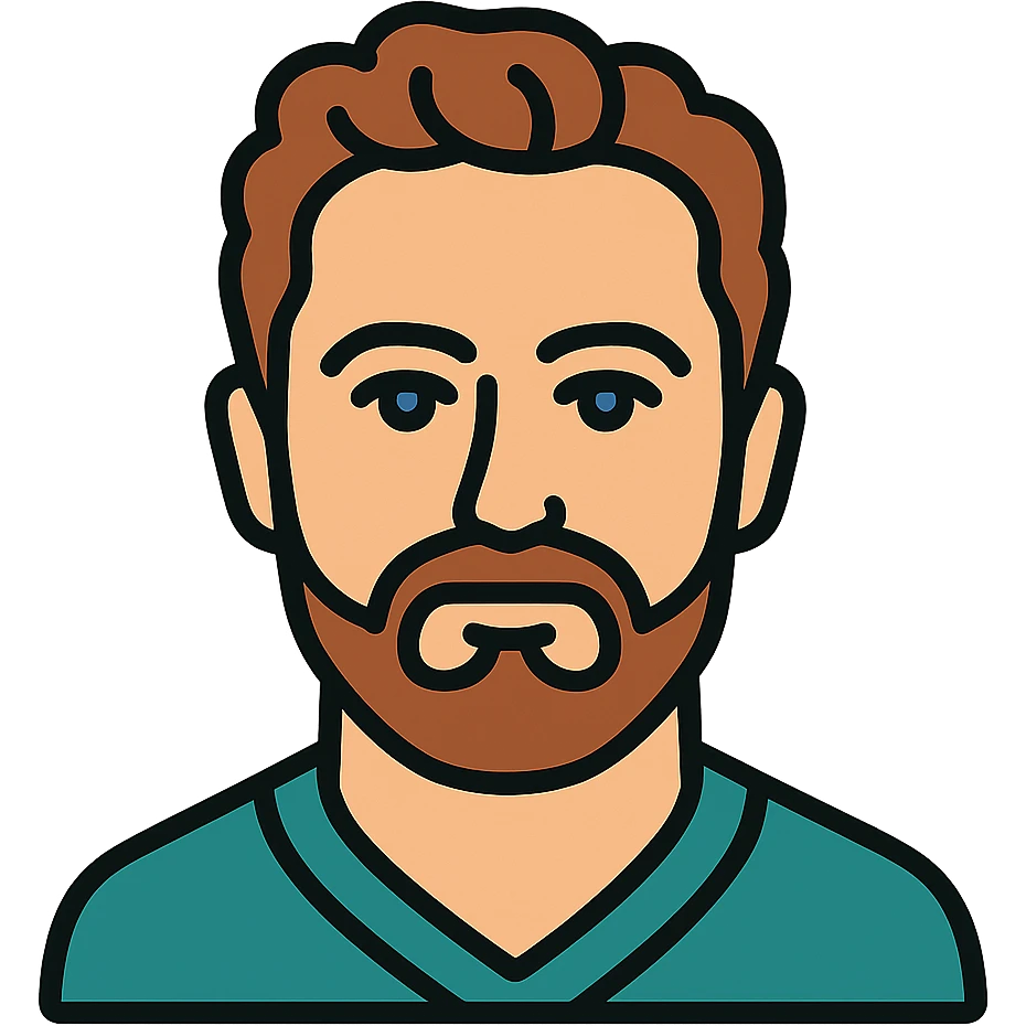 color outline icon style portrait inspired by Gerard Butler emoji