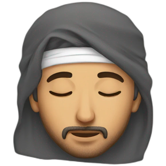 Arab guy sleeping emoji