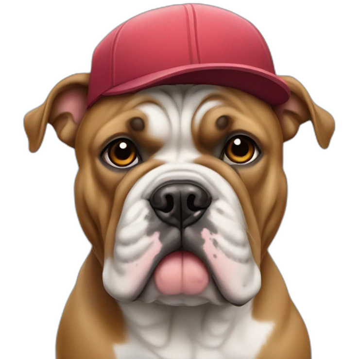 French bulldogg with a cap emoji