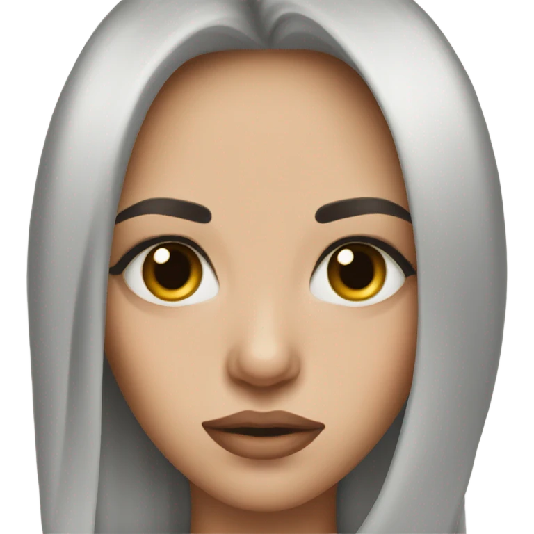 Brunette eye rolling  emoji