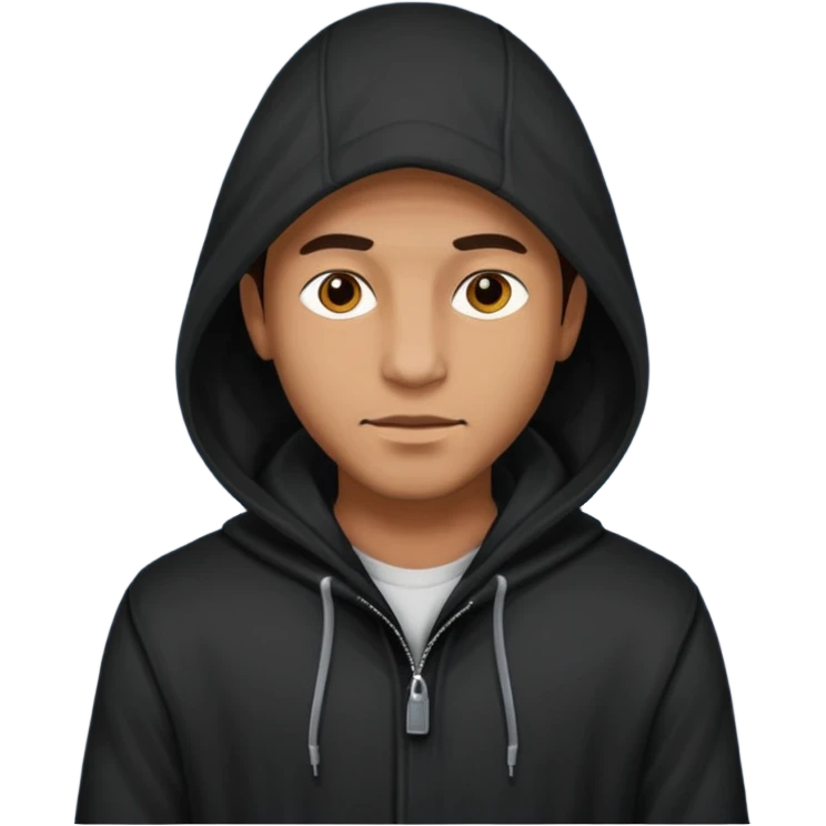 Hooded Street Walker man  emoji