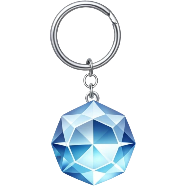 Crystal key chain – small gem or crystal charm. emoji