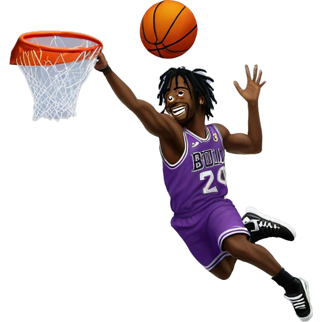 Lil uzi vert dunk with a basketball emoji