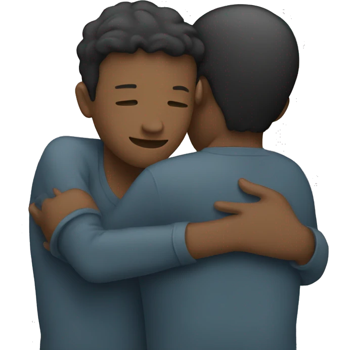 Two people hugging emoji
