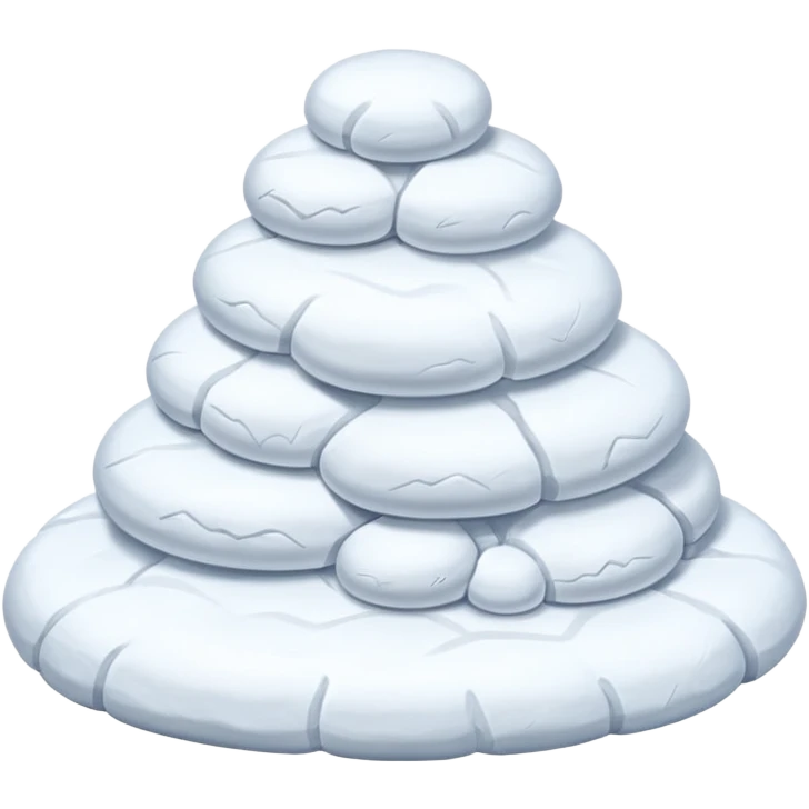a Snow pile without face   emoji