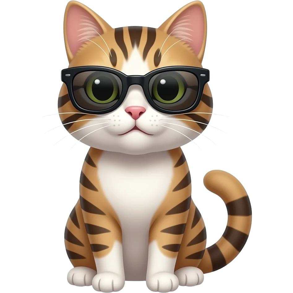 Cat wearing sunglasses emoji