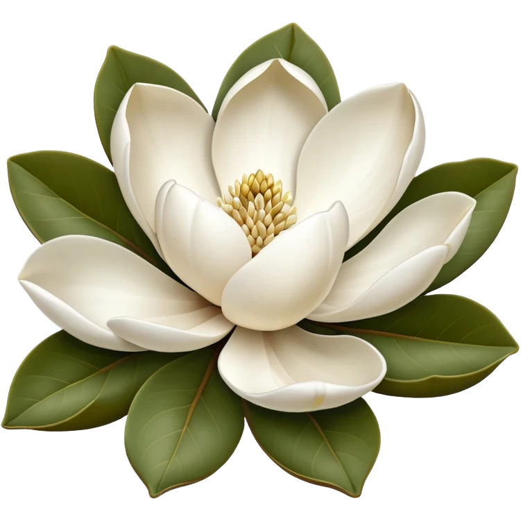 a magnolia bloom emoji