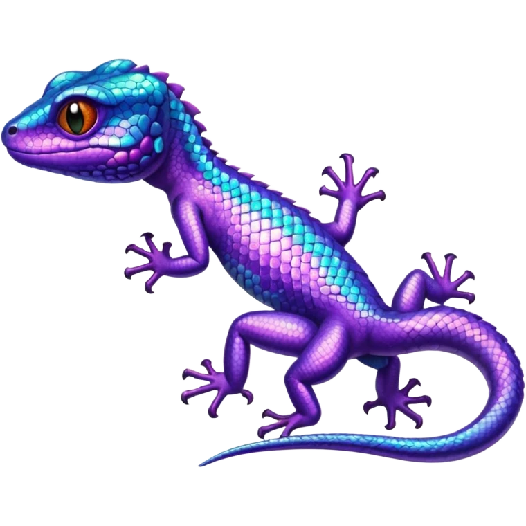 glitter purple lizard emoji
