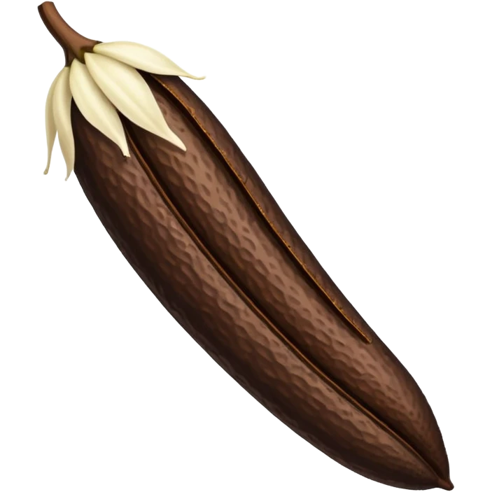 vanilla bean pod emoji
