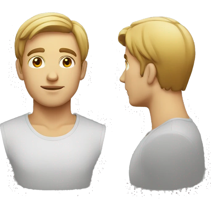 Beautiful Man head emoji  emoji