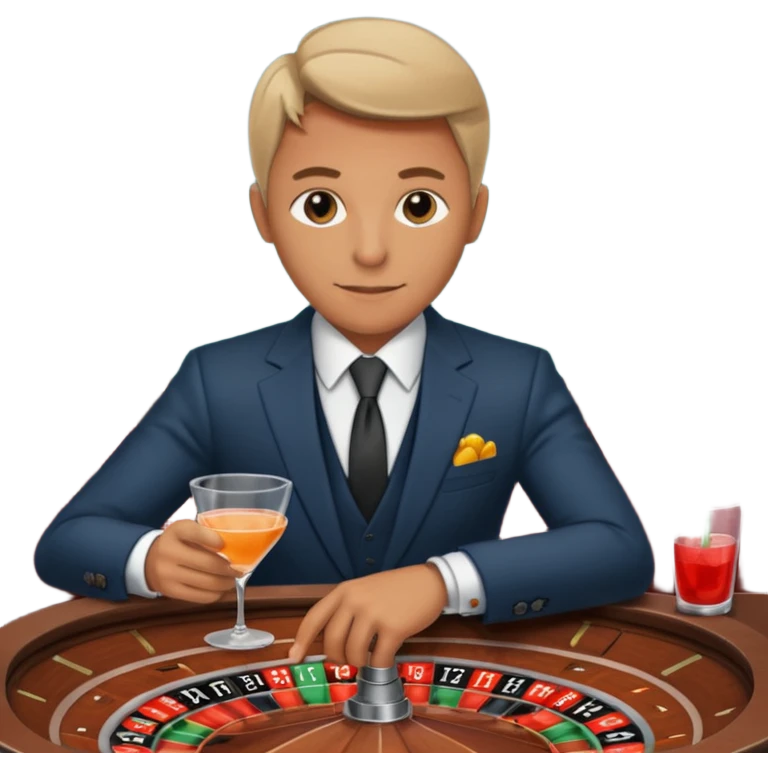 Person at roulette table  emoji