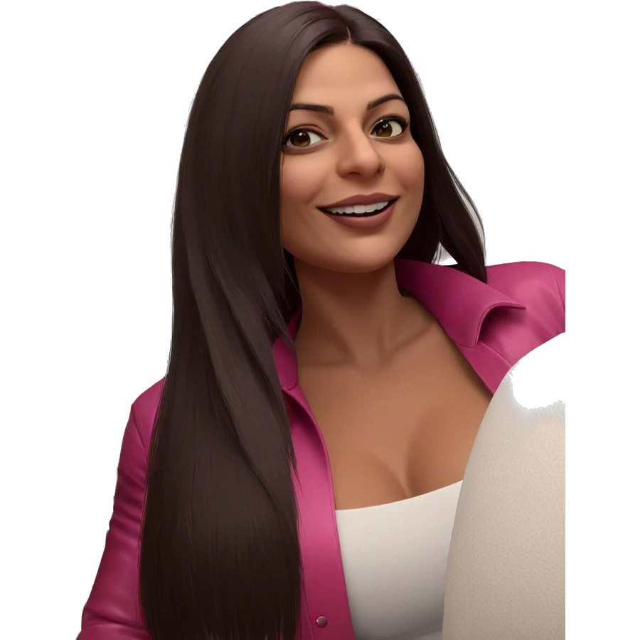smiling girl with pink roses emoji