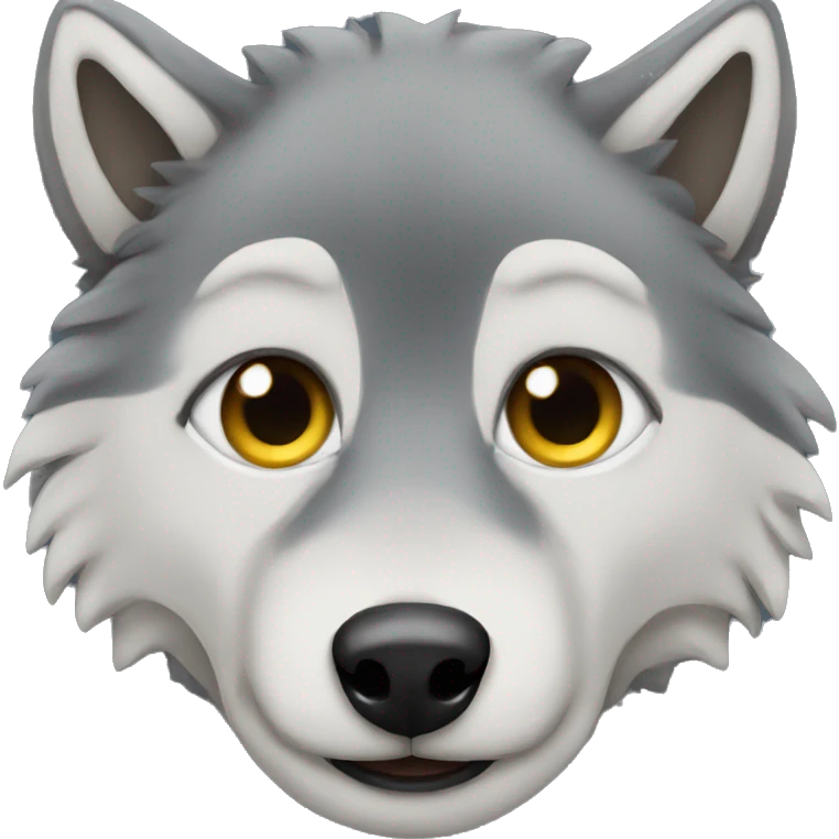 Wolf with love eyes emoji