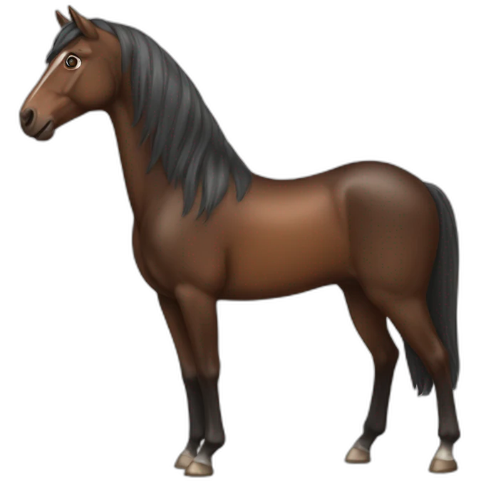 Cheval marron emoji