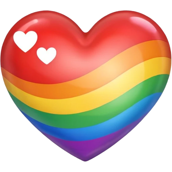 heart with a rainbow fill emoji