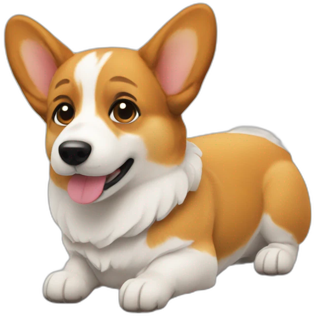 Virgin corgi emoji