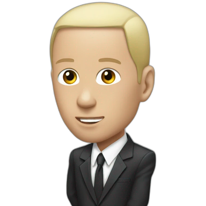 eminem with suit emoji