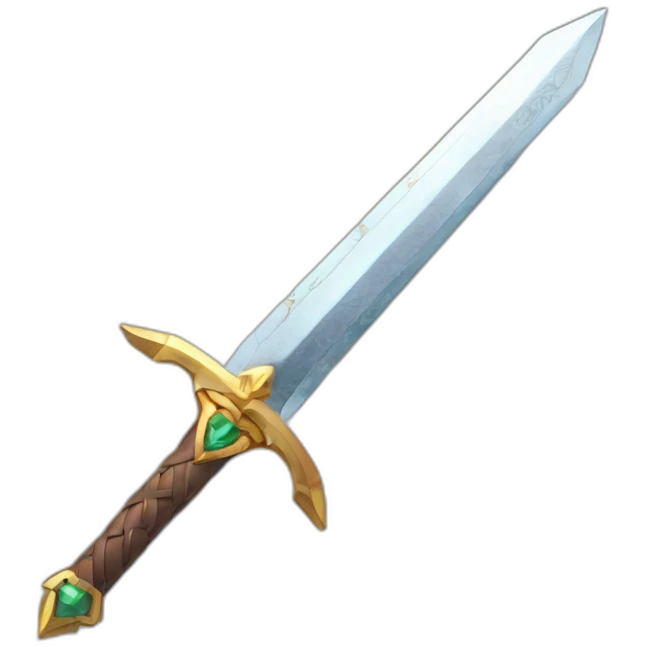 isometric link sword from zelda emoji