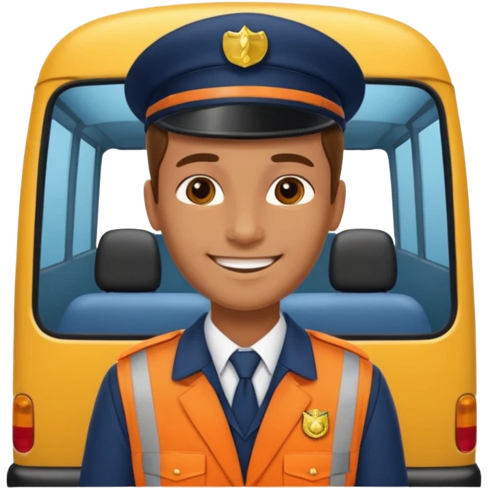 minibus driver emoji