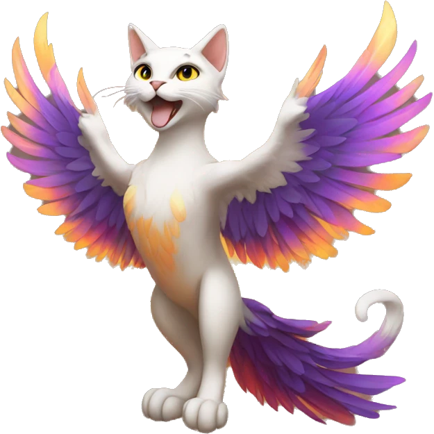 cat phoenix rising emoji