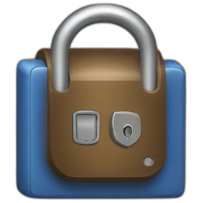 Blie lock emoji
