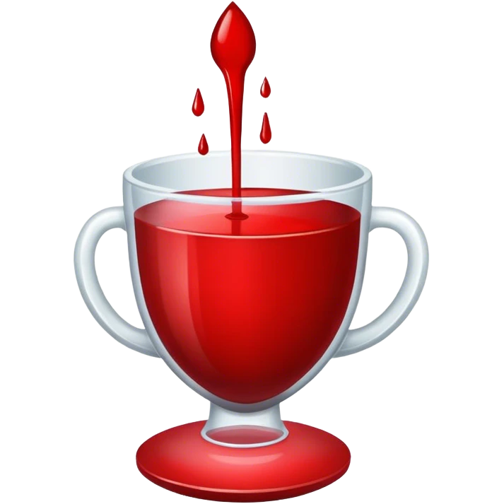 Big bad blood cup emoji