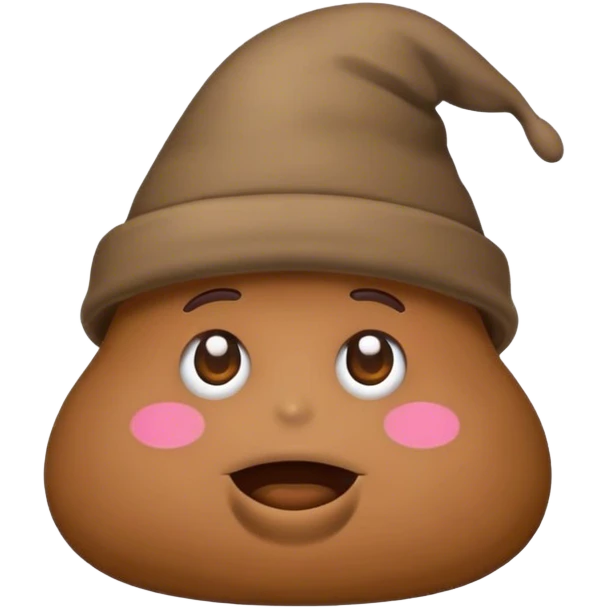 poop emoji with hat on emoji