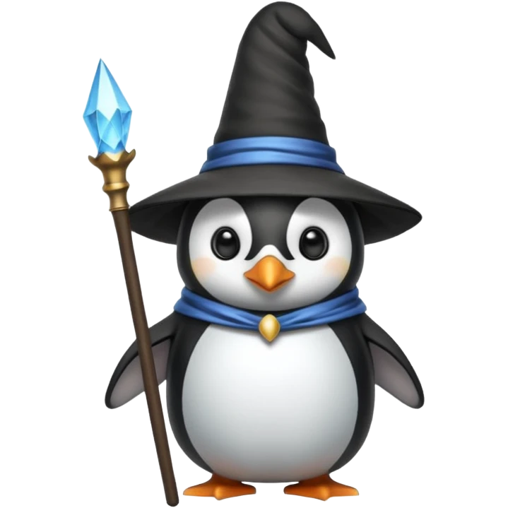 Penguin Wizard emoji