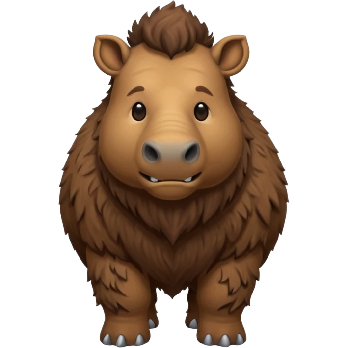 a Woolly rhinoceros emoji