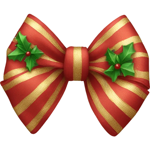 a christmas bow  emoji