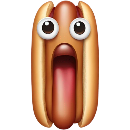 Hot dog sausage crying emoji