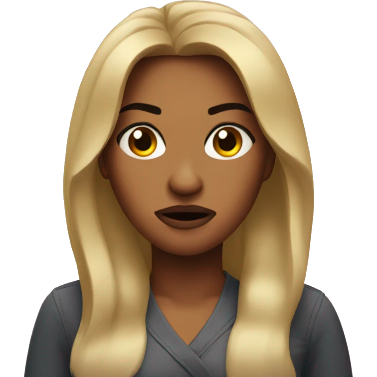 a beauty angry emoji