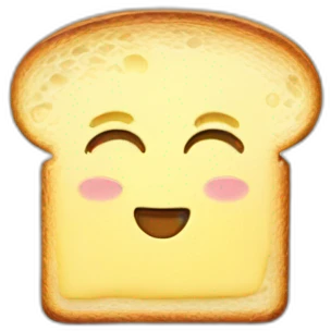 A Toast with butter emoji