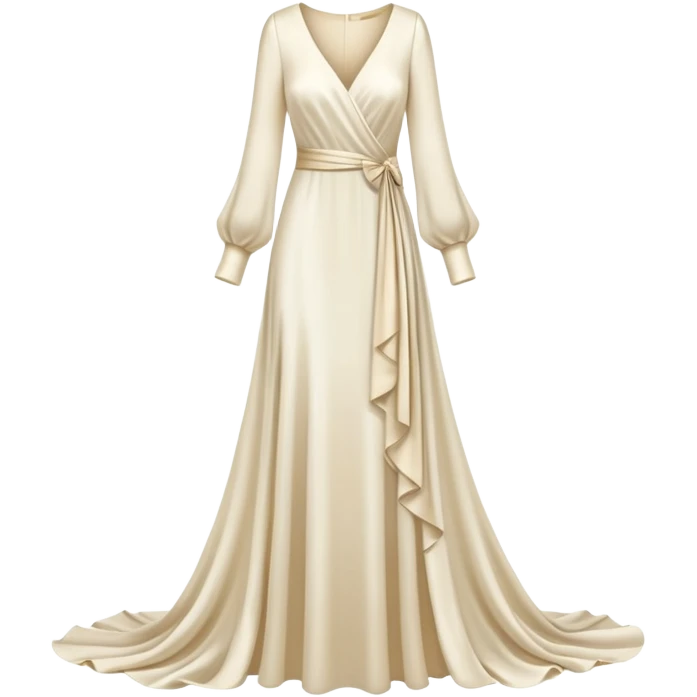 elegant dress with long sleeves emoji
